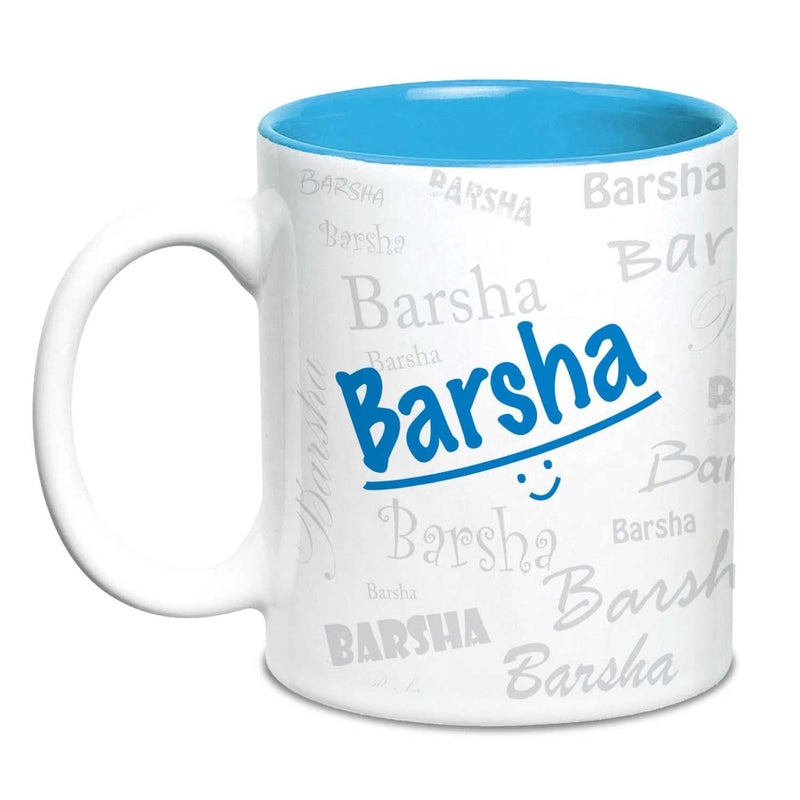 Hot Muggs Me Graffiti Mug - Barsha Personalised Name Ceramic, 315ml, 1 Unit - Image 4