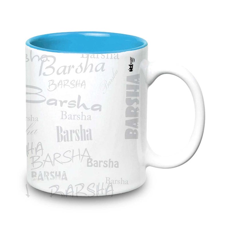 Hot Muggs Me Graffiti Mug - Barsha Personalised Name Ceramic, 315ml, 1 Unit - Image 2