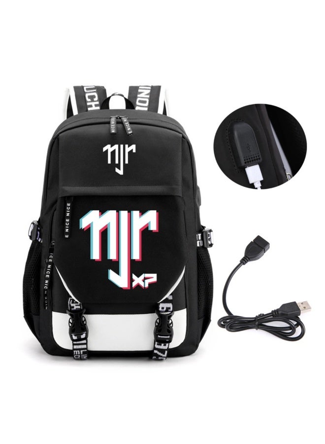 Boys and Girls Backpack Children's Primary School Bag Primary School Junior High School Bag Teen Sturdy Waterproof Lightweight Durable Gift Black - Image 1
