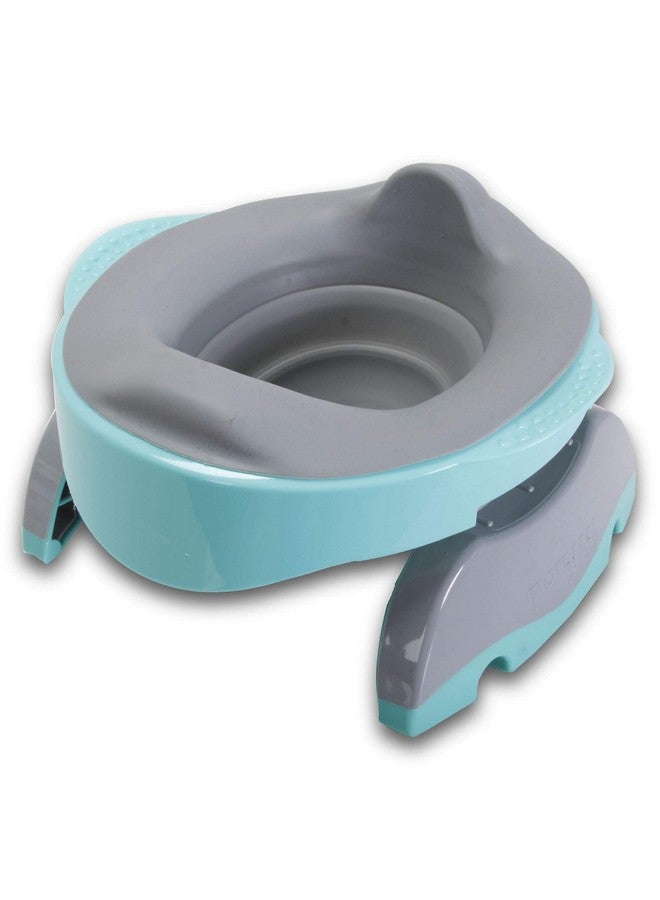 Kalencom Potette Plus Premium Collapsible Reusable Liner with Splash Guard for Home Use with The 2-in-1 Potette Plus Potty and Premium Potty (Sold Separately) (Slate Gray) - Image 1