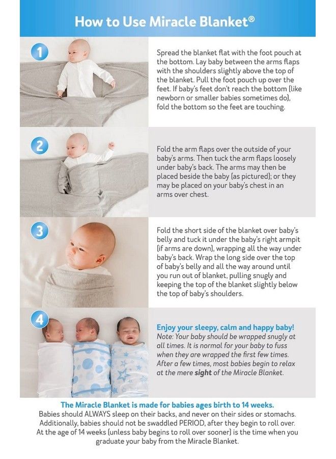 Miracle Blanket Baby Sleep Wearable Swaddle Wrap For Newborn Infant Boy Or Girl 0 3 Months Foxes - Image 5