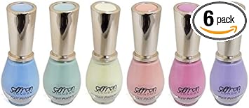 6 x Saffron Matte Satin Nail Polish