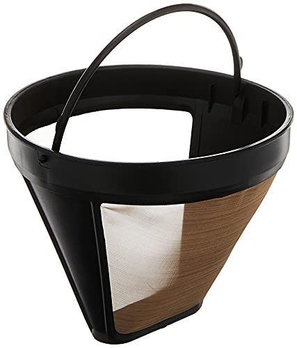 Braun Gold Tone Permanent Coffee Filter, Reusable #4 Cone Shaped, No Paper Filter Needed, Fits Coffee Makers Series 7 & Series 9, BRSC002 - Image 1