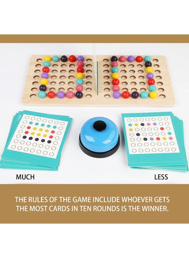 لعبة مونتيسوري التفاعلية لتطابق الألوان وتركيب الخرز – لعبة ذكاء تعليمية مزدوجة للأطفال مع بطاقات الرسم، أدوات المهارات الحركية الدقيقة، مثالية للتفكير المكاني وتعزيز التنسيق البصري اليدوي والتعليم - Image 5