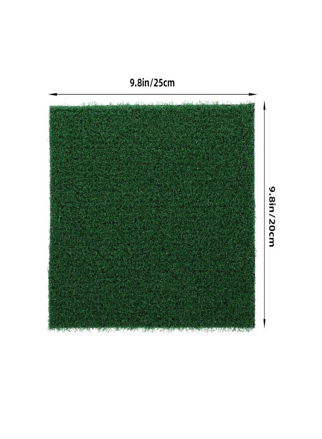 ياردوي سجادة عشب صناعي من ياردوي لأحواض الأسماك - سجادة عشب صناعي واقعية للديكور المائي ومناطق تشمس السلاحف (9.8 × 7.9 بوصة) - Image 3