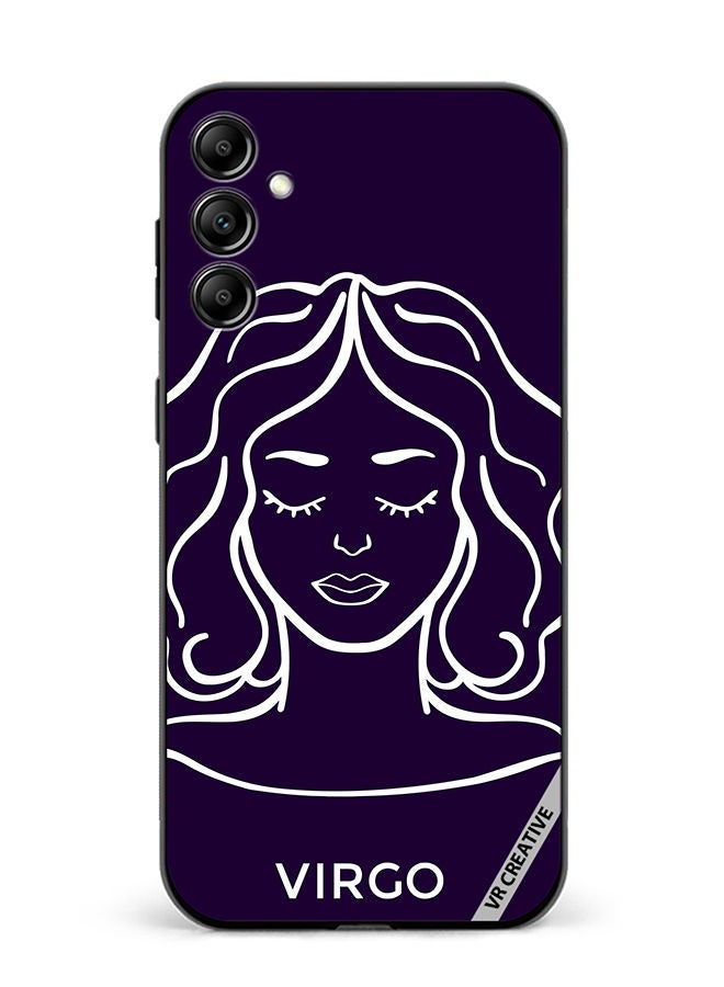 VR CREATIVE Protective Case Cover For Samsung Galaxy A14 5G/A14 Astrological Zodiac Sign Virgo Design Multicolour - Image 1