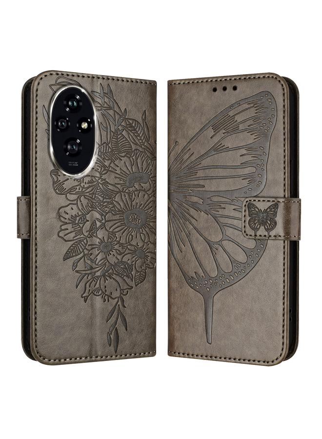 S-TOP Case For Honor 200 Embossed Butterfly Leather Phone Case - Image 2