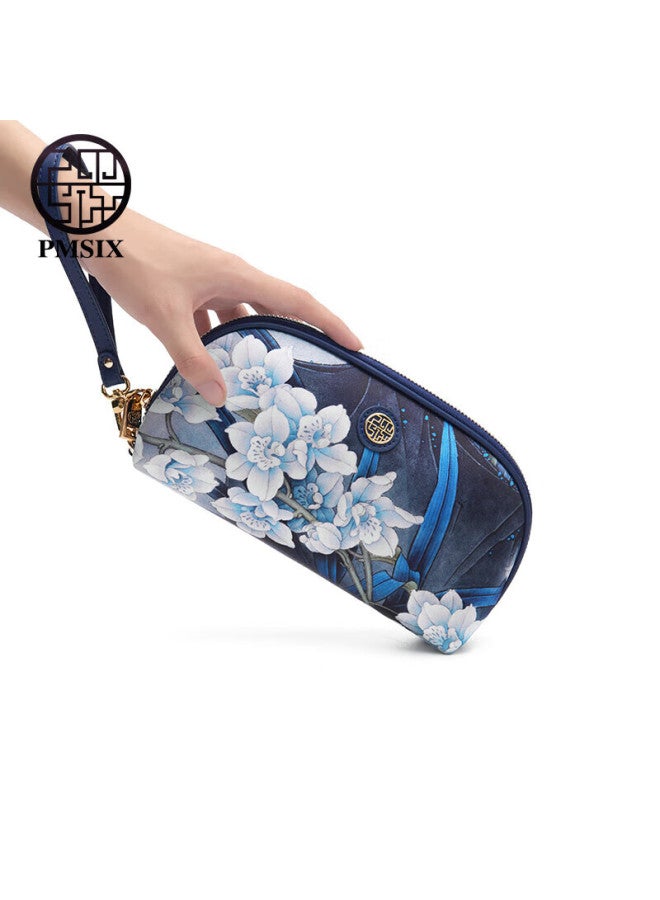 Pmsix Mother's Gift, Practical Silk Clutch For Middle-aged Women, Fashionable Large-capacity Phone Bag - Image 4