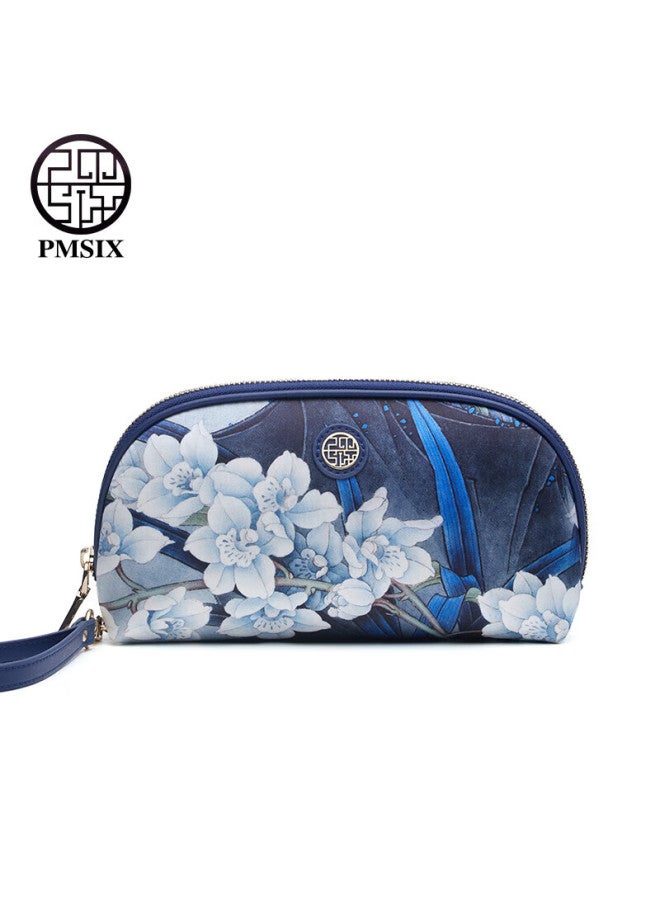 Pmsix Mother's Gift, Practical Silk Clutch For Middle-aged Women, Fashionable Large-capacity Phone Bag - Image 1