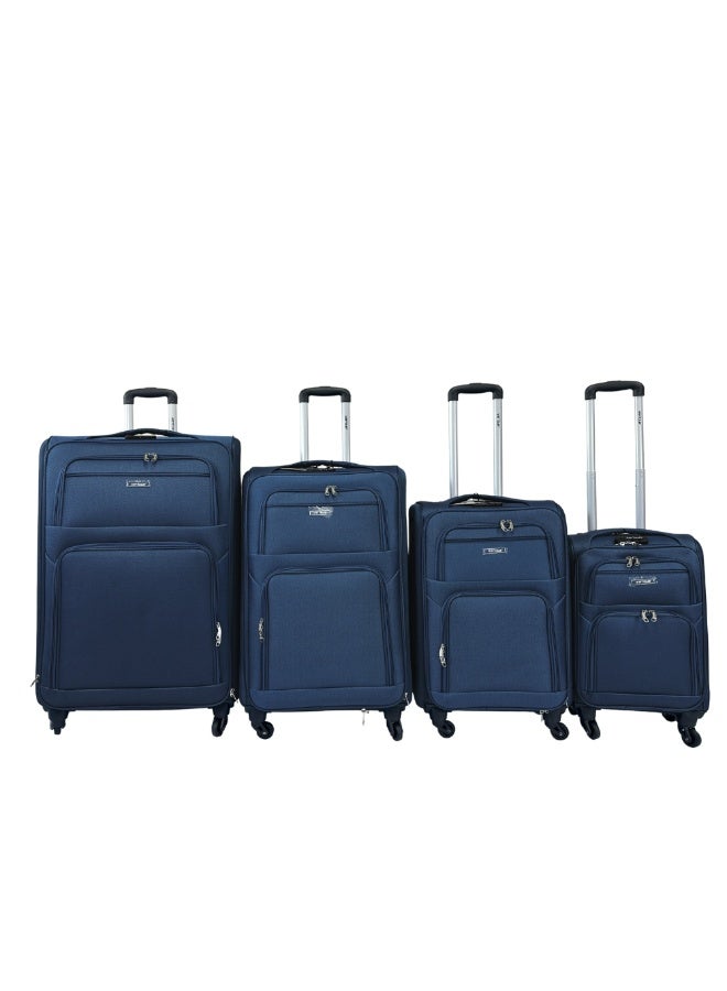 VIPTOUR 4PCS Fabric Luggage Set Durable Travel Suitcase with Spinner Wheels - Image 1