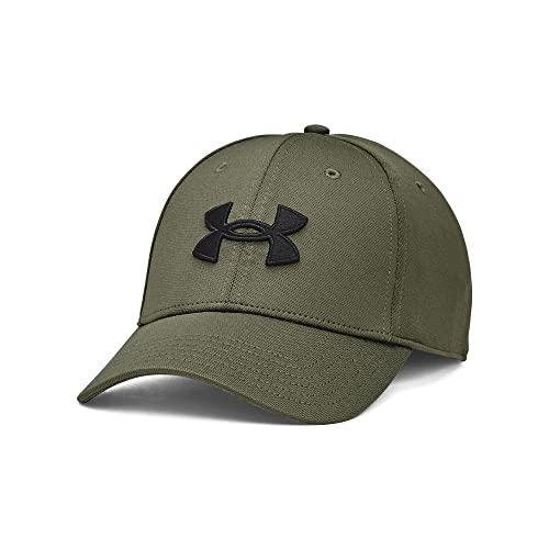 Under Armour Men's Blitzing Cap Stretch Fit, (390) Marine OD Green / / Black, Medium/Large - Image 4