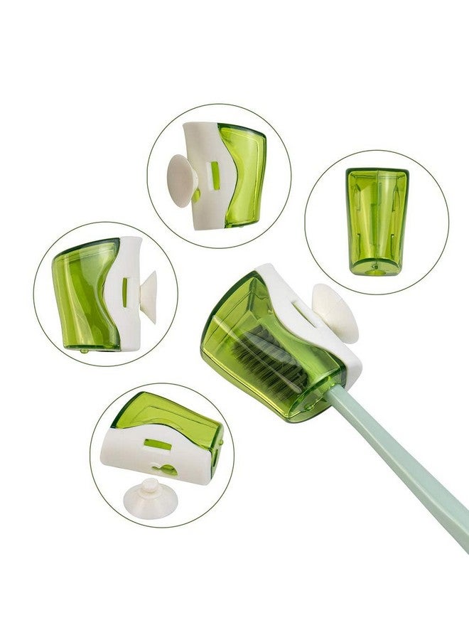 AUEAR, 6 Pack Toothbrush Holder with Suction Cup Toothbrushed Head Covers Caps Protector Case Box for Bathroom Wall Mirror Home Outdoor Travel - Image 5