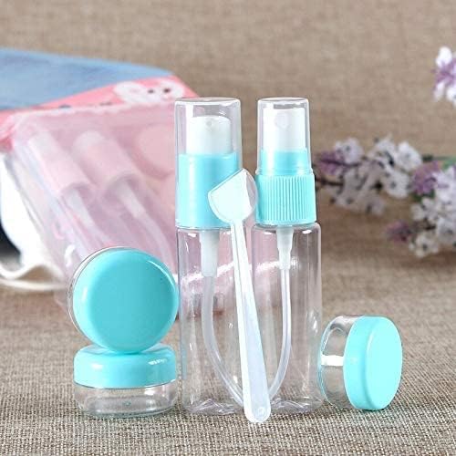 LEKORED Multipurpose Travel Cosmetics Bottles Set Plastic Transparent Small Empty Perfume Spray Bottle Travel Spray Bottle for Makeup Skin Care Lotion Case Container Bottle Toiletries Liquid Perfume - Image 2