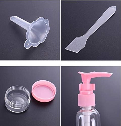 LEKORED Multipurpose Travel Cosmetics Bottles Set Plastic Transparent Small Empty Perfume Spray Bottle Travel Spray Bottle for Makeup Skin Care Lotion Case Container Bottle Toiletries Liquid Perfume - Image 3