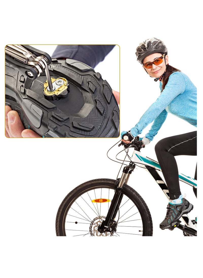 Generic - 4 Pcs Bicycle Cleats with 2 Hex Wrenches for MTB Shoes, Compatible with Eggbeater, Candy, Mallet, and Smarty Pedals - Perfect for Cycling Enthusiasts! - Image 1