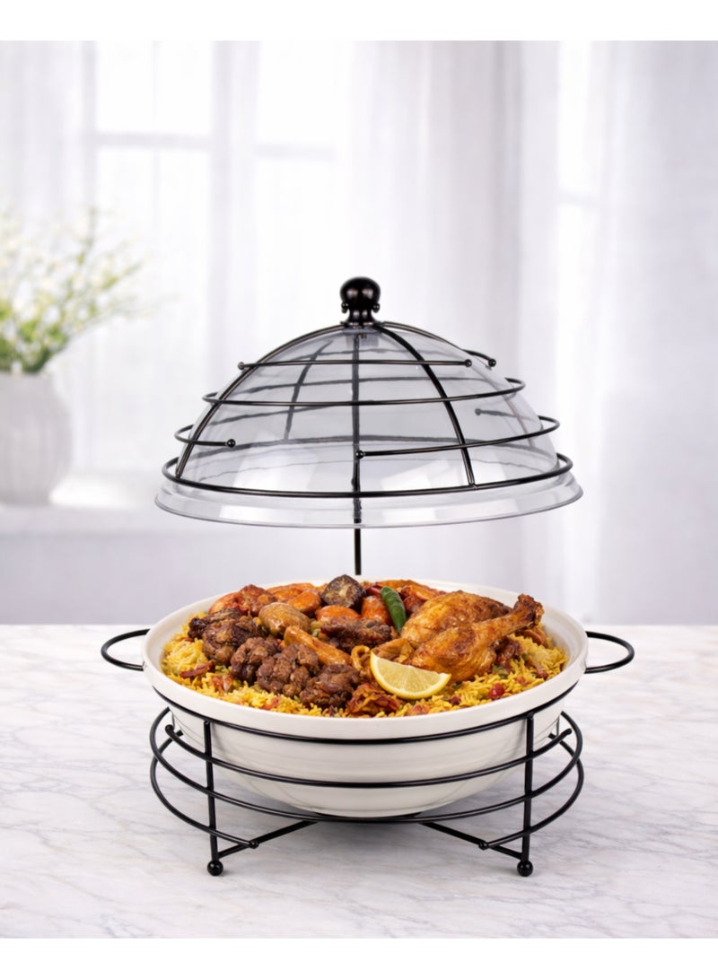 Red Home Ceramic & Metal Serving Buffet CI2033B 7.5 Liter - Image 2