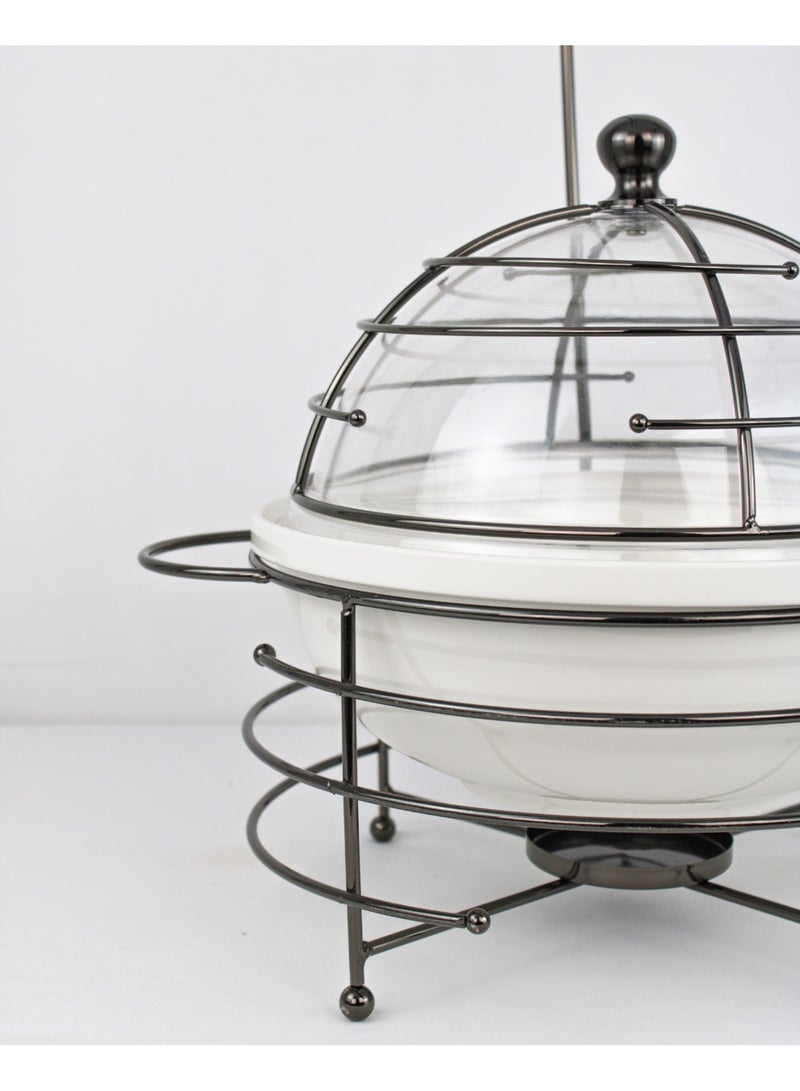 Red Home Ceramic & Metal Serving Buffet CI2033B 7.5 Liter - Image 5