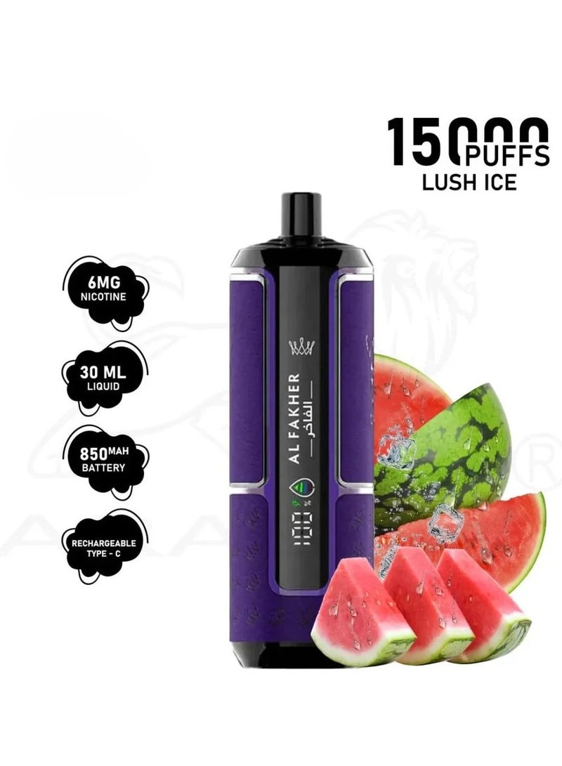 الفاخر كراون بار هايبر ماكس 15000 نفخة فيب لاش آيس فيب دسبوزابل NC-6mg - Image 1