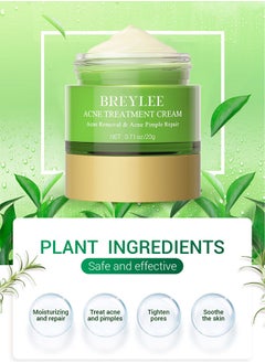 Breylee Acne Treatment Cream, Acne Removal Acne Pimple Repair Cream, Natural Cystic Acne Treatment, Premium Acne Scar Cream And Pimple Remover, 20G  - Image 2