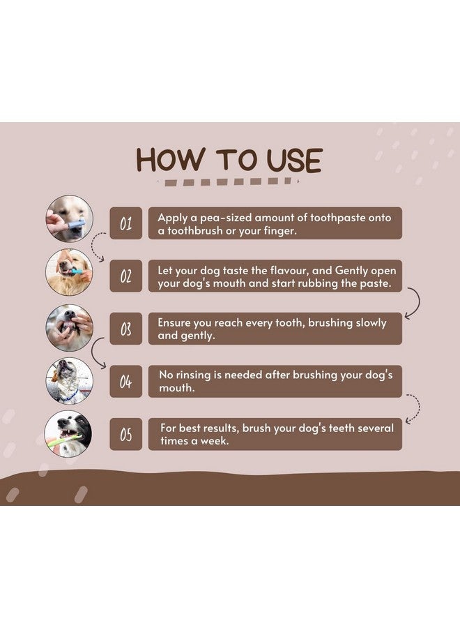 Bioline Toothpaste With Chicken Flavor For Dogs And Puppies - 100G | Whitens Teeth, Supports Oral Health And Eliminates Plaque And Tartar | Freshens Breath And Promotes Healthy Gums - Image 3