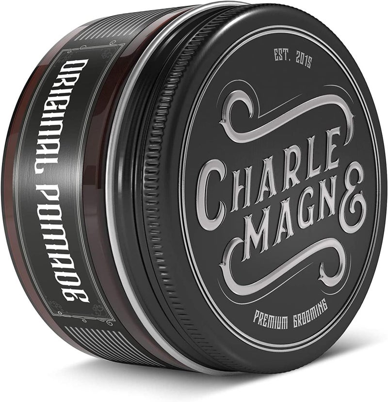 Charlemagne Original Pomade for Men  Strong Hold 100 ml CherryOud Scent  Mens Hair Pomade Styling Cream  WaterBased Made in Germany