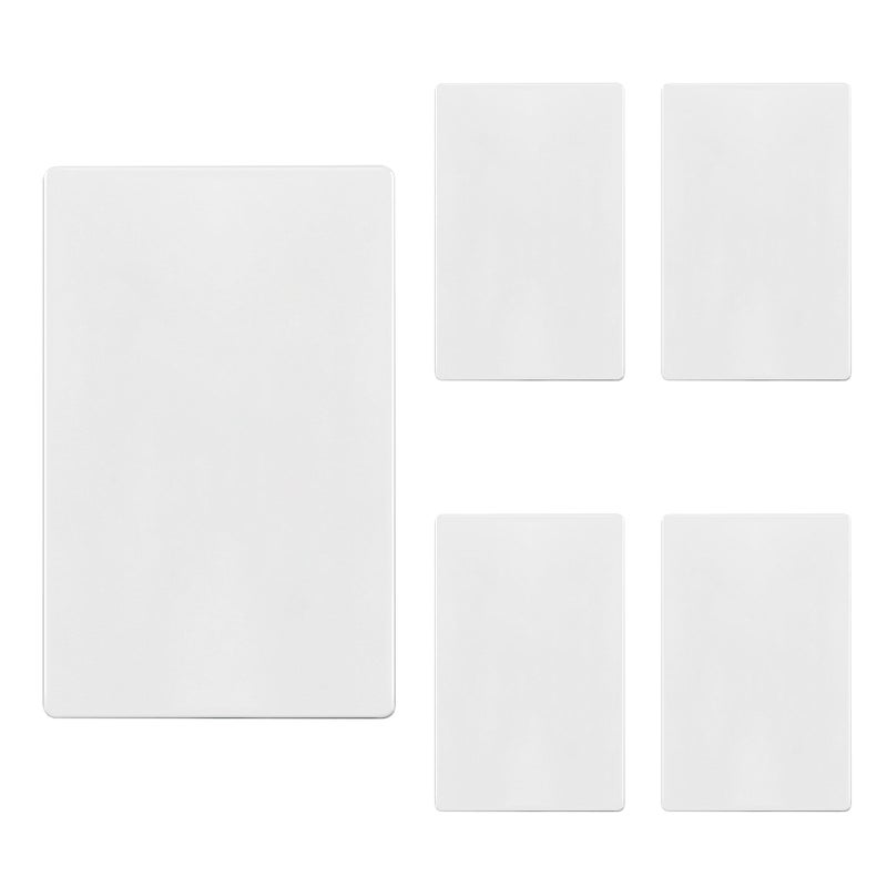 TG Screwless Blank Wall Plate Child Safe Blank Device Outlet Cover Standard Size 1Gang 468 x 293 Polycarbonate Thermoplastic UL Listed SPB1W Glossy White 5 Pack - Image 2