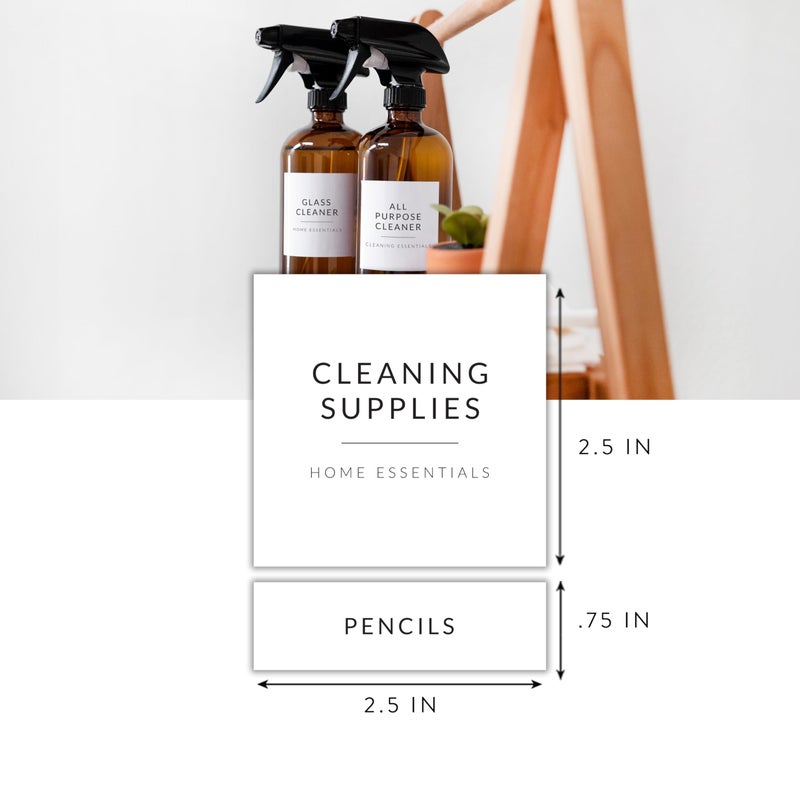 SAVVY & SORTED Laundry Labels for Jars, 136 Preprinted Home and Laundry Label Stickers for Storage Bins, Cleaning Jars, Spray Bottles, Linen Closet, Household Organization - Image 2
