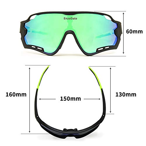 EnzoDate Cycling Polarized Goggles with 3 Lenses for Mountain Bike ATV Outdoor Sports Sunglasses MTB Eyewear - Image 2