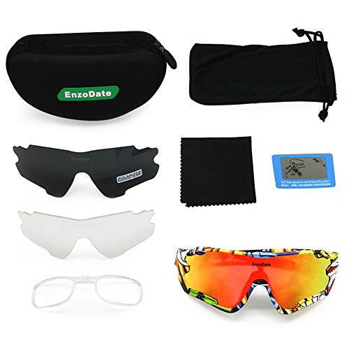 EnzoDate Cycling Polarized Goggles with 3 Lenses for Mountain Bike ATV Outdoor Sports Sunglasses MTB Eyewear - Image 3