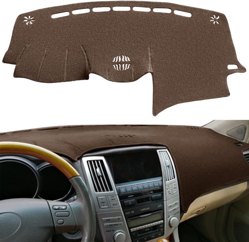Fcovergurus Dash Cover Mat for Lexus RX Series (Brown) - Image 1