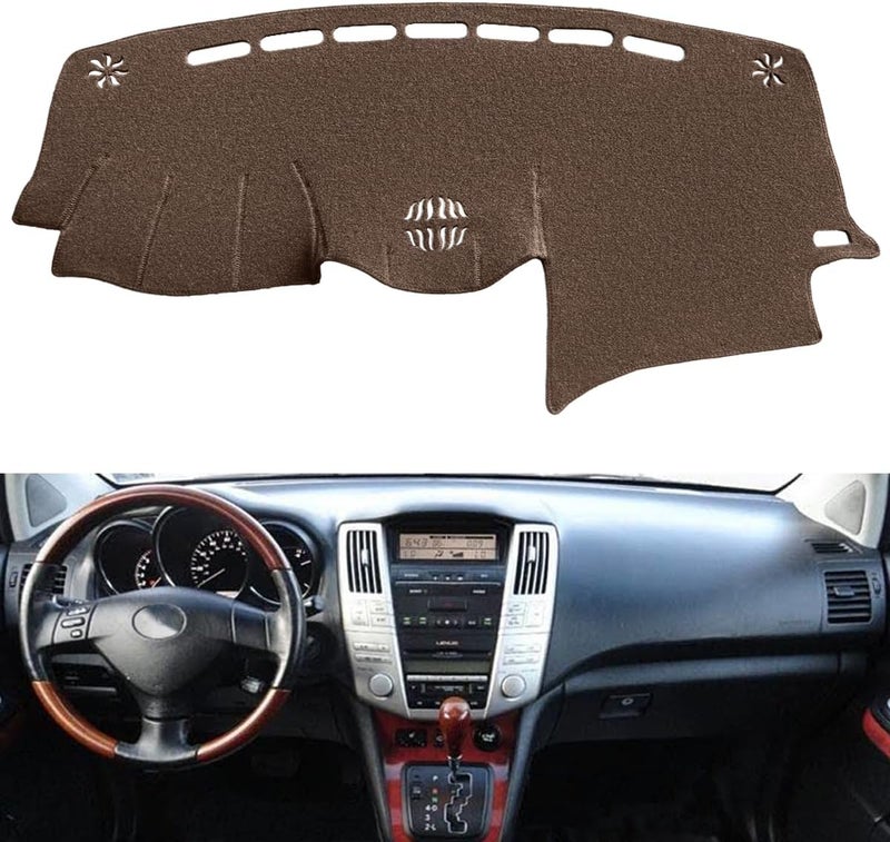 Fcovergurus Dash Cover Mat for Lexus RX Series (Brown) - Image 2