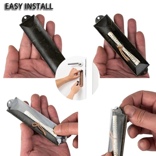 Exselens Mezuzah Set of 3 Jewish Door Mezuzah with English/Hebrew House Blessing, Metal Cases with Non-Kosher Scrolls, Gold, Silver, Bronze - Image 4