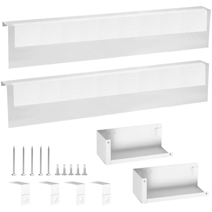 BASEBOARD HEATER COVER, ADJUSTABLE LENGTH FROM 3FT TO 6FT, INCLUDING LEFT AND RIGHT END COVERS, HIGH CARBON STEEL, TOTAL LENGTH OF 6FTEASY INSTALLATION - Image 1