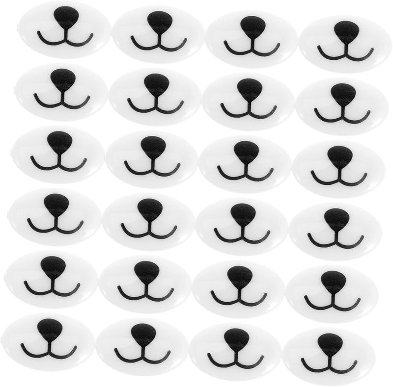 BEBEMOKO 100pcs DIY Cloth Animal Noses for Stuffed Animals and Crochet Projects Safety Nose Doll Accessories for Bear Making and Plush Toys - Image 1