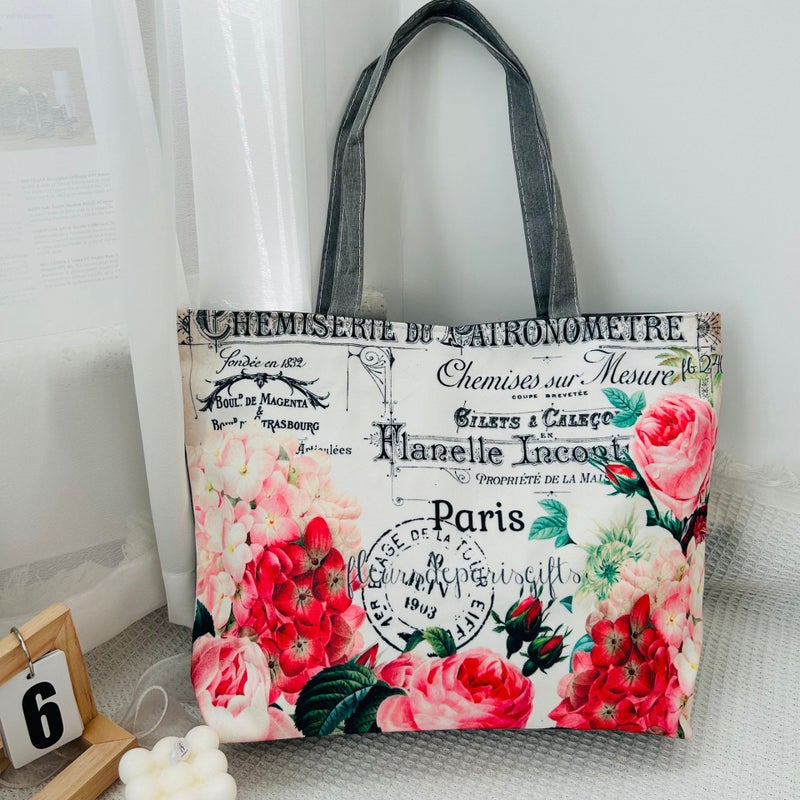 Supply New Sublimation Canvas Bag Fashion Stamping Large Capacity Tote Canvas Bag Shoulder Women'S Bag - Image 4