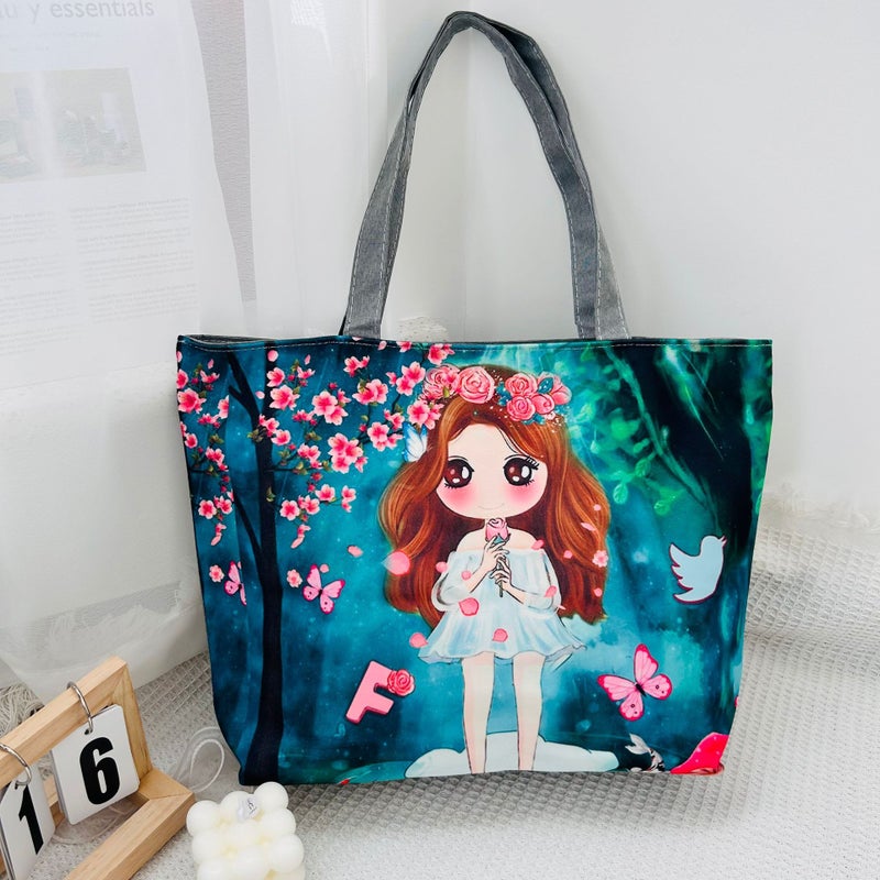 Supply New Sublimation Canvas Bag Fashion Stamping Large Capacity Tote Canvas Bag Shoulder Women'S Bag - Image 3