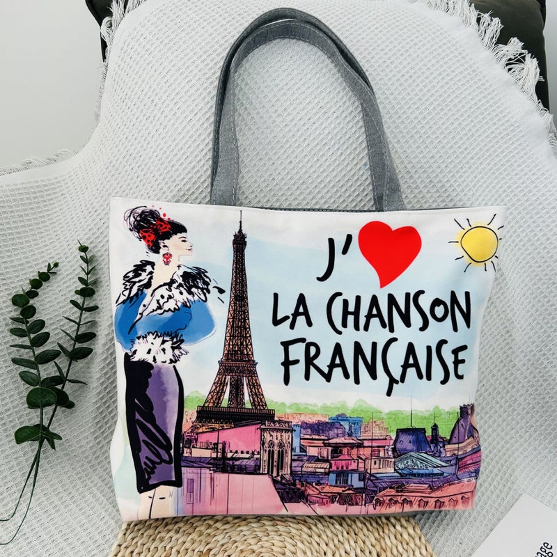 Supply New Sublimation Canvas Bag Fashion Stamping Large Capacity Tote Canvas Bag Shoulder Women'S Bag - Image 2