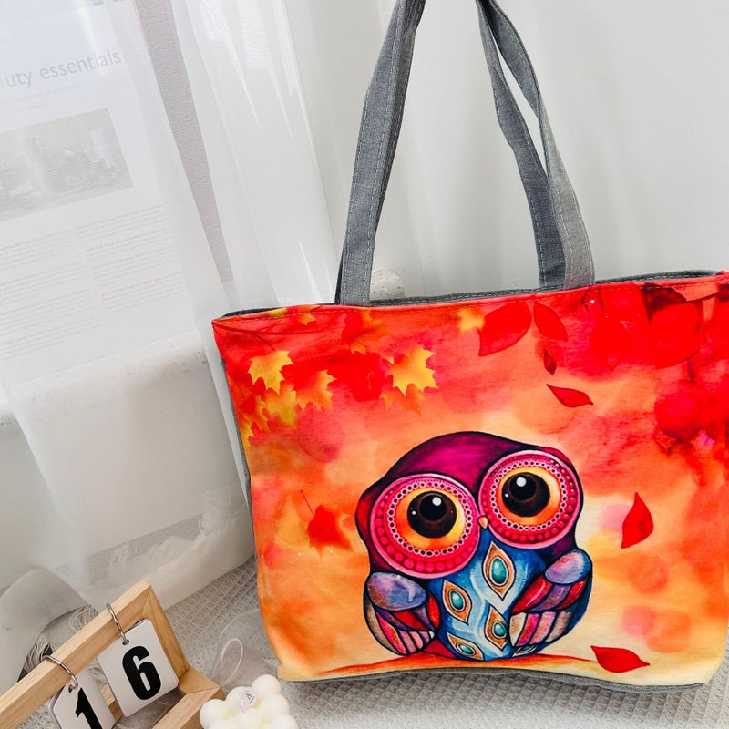 Supply New Sublimation Canvas Bag Fashion Stamping Large Capacity Tote Canvas Bag Shoulder Women'S Bag - Image 1