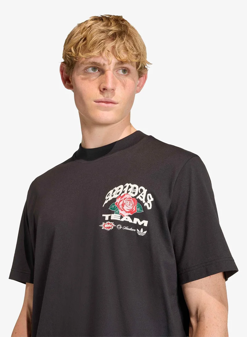 Adidas Originals BLACK Graphic T-Shirt for Men | Best Price UAE