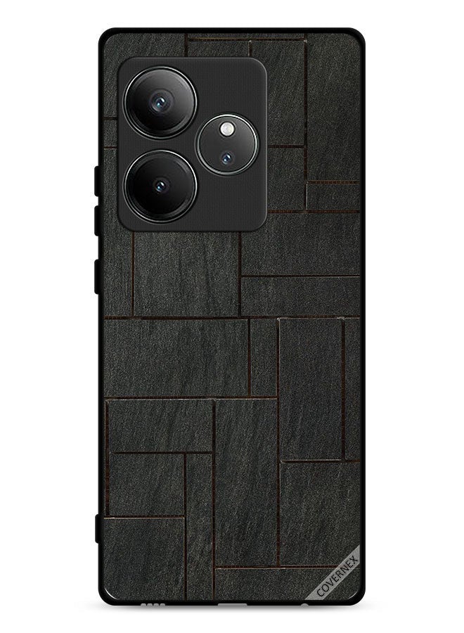 Covernex غطاء حماية لهاتف Realme GT 6 5G بنمط جدار حجري - Image 1