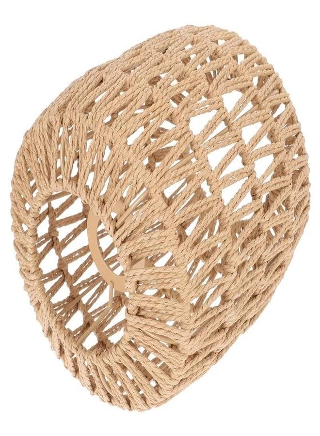 Koolouispoper Simulated Rattan Lamp Cover Handmade Woven Chandelier Vintage Lampshade Home Decor Hanging Pendant Bedroom Livingroom Supplies - Image 2