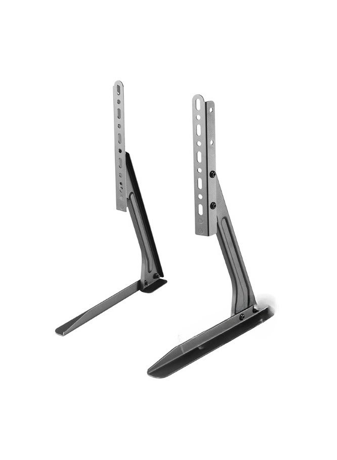 سكيل تك حامل تلفاز طاولة مع قاعدة تثبيت وقاعدة وساق لتلفزيون LCD LED OLED مقاس 32 و37 و40 و55 و60 و65 و70 و75 بوصة لتلفزيون سامسونج وإل جي وسوني باللون الأسود - Image 2