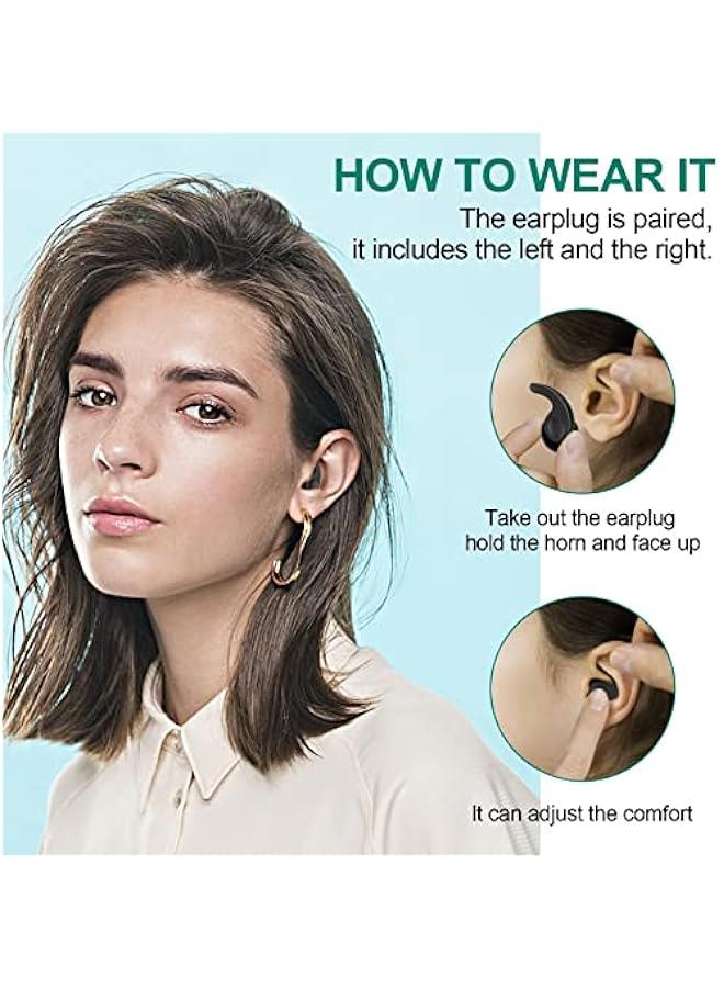 Swimming Ear Plugs for Adults,3 Pairs Waterproof Reusable Silicone Swim Earplugs for Swimming Surfing Snorkeling Showering and Water Pool,Beach,Ocean (Adults & Teens 14+) - Image 4