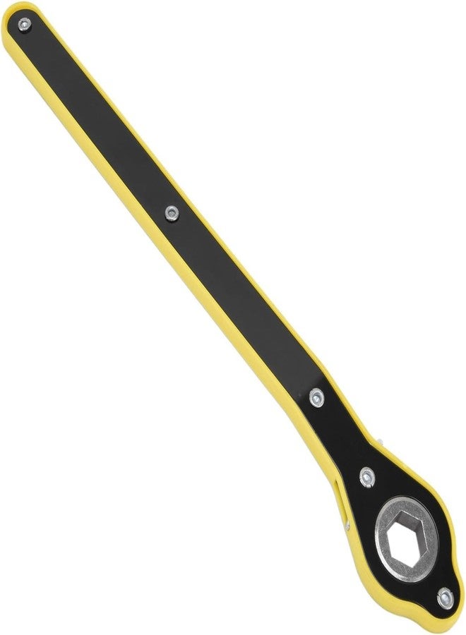 CEPLO Auto Labor-Saving Jack Ratchet Wrench with Long Handle Jack Ratchet Wrench for Scissor Jack,Lug Tire Jack, Car Jack Wrench Positive and Reversal Knob Design For Travel/Truck/SUV/Vans (Yellow) - Image 1