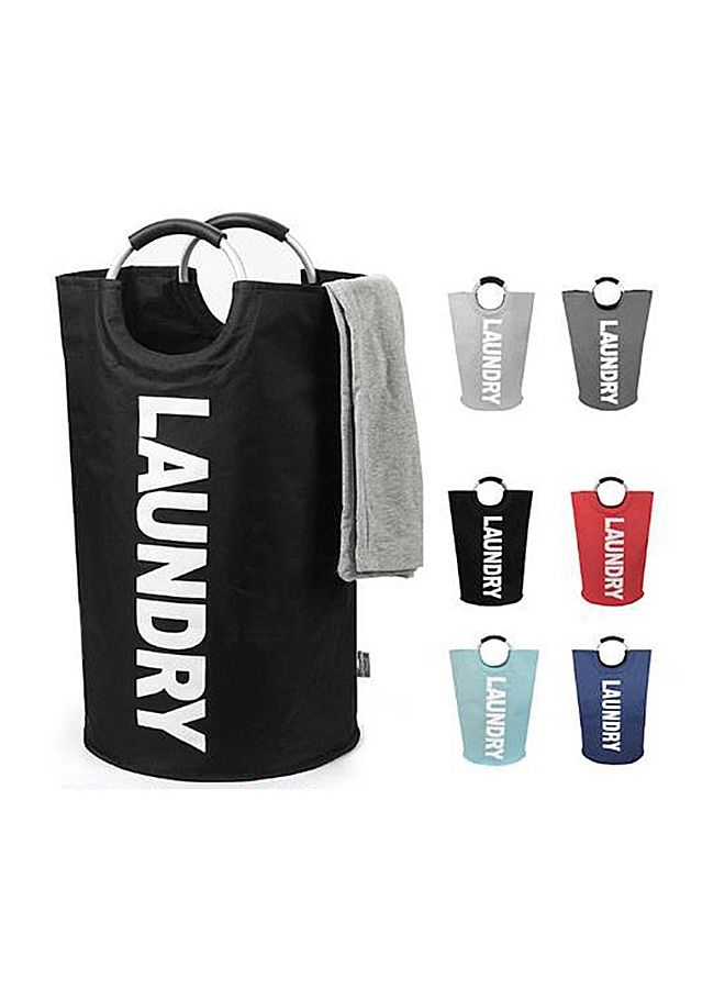 82L large laundry bag collapsible waterproof oxford cloth laundry basket with handle, collapsible dirty laundry basket (dark gray)