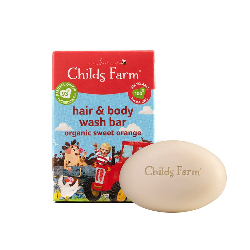 BOON Childs Farm | Kids Hair and Body Wash Bar 60g | Organic Sweet Orange - Image 1