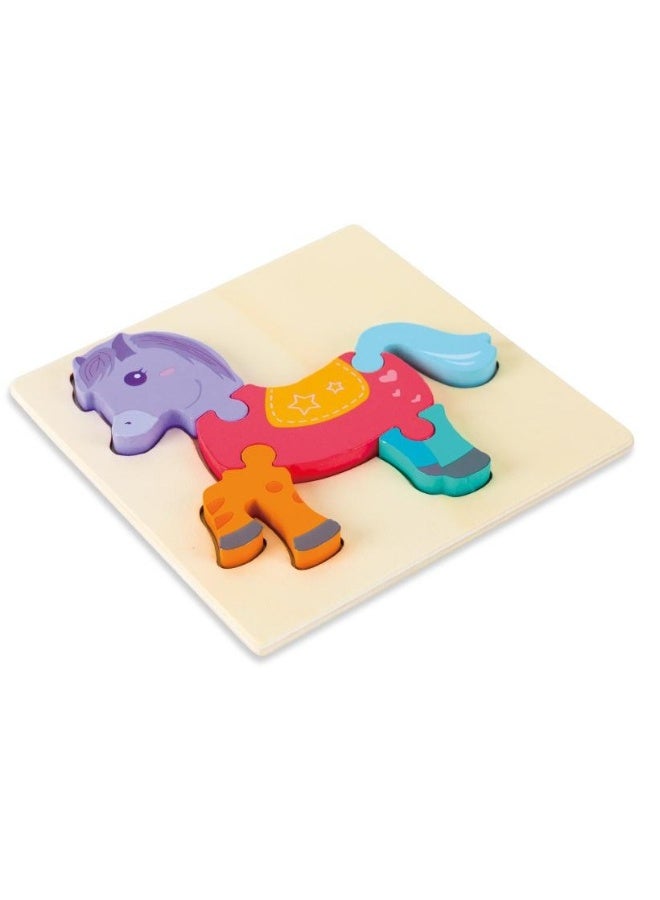 Children 3D wooden stereoscopic puzzle