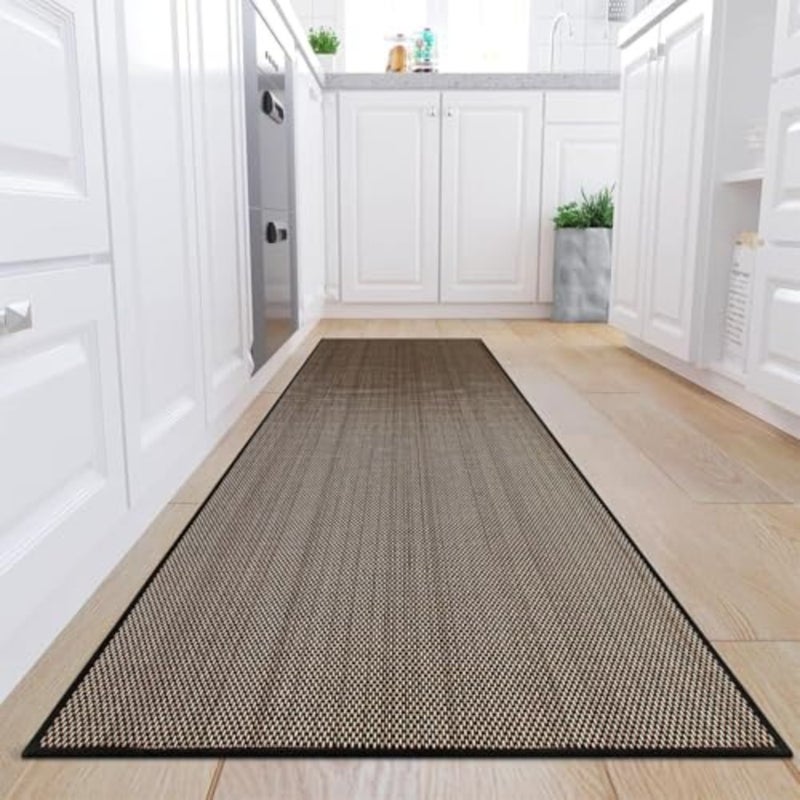 2PCS Kitchen Rugs and Mats, Non Slip Washable, Absorbent Runner Rugs for Kitchen, Front of Sink, Kitchen Mats for Floor, Easy to Clean and Maintain Kitchen Floor mat - Image 1