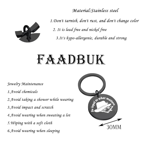 FAADBUK Video Game Inspired Keychain for Gamer Video Game Quote Gift (What matters BLK Keychain) - Image 2