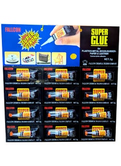 Generic Super Glue Tube 12-Pack (3g Each) – Clear, Fast-Drying, Extra-Strong Adhesive for Plastic, Wood, Metal, Rubber, and More  - Image 1